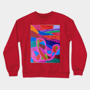 Pibk abstract curves Crewneck Sweatshirt